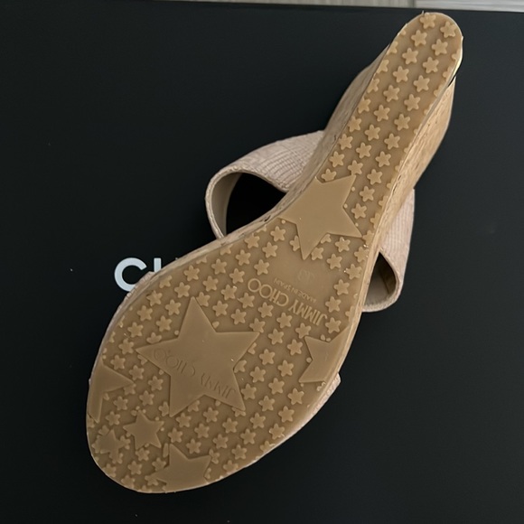 Jimmy Choo wedges size 38 1/2 NEVER WORN - Picture 9 of 11